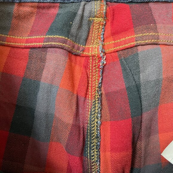 Carhartt Jeans Original Fit Straight Leg Flannel Lined Denim Dark Wash 10 Short - Picture 4 of 9